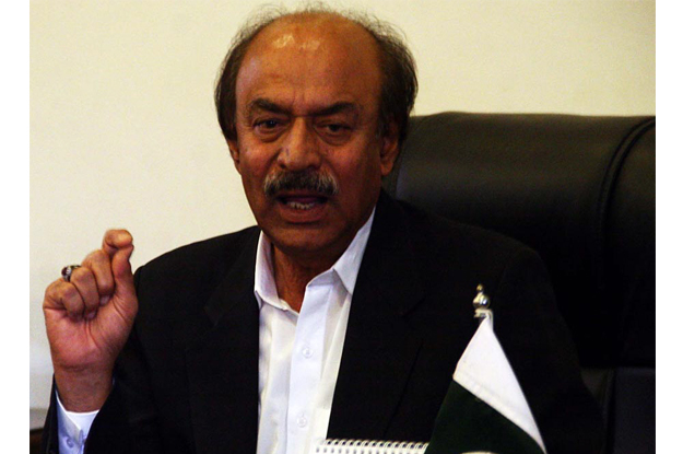 nisar khuhro speaks during a press conference at sindh assembly building photo online