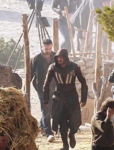 fassbender dons assassin attire of his character callum lynch in the adaption of the popular videogame series photo file fassbender dons assassin attire of his character callum lynch in the adaption of the popular videogame series photo file