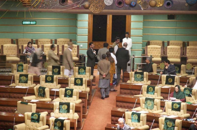 opposition members walk out of the sindh assembly in protest after not being allowed to speak during tuesday s proceedings photo online opposition members walk out of the sindh assembly in protest after not being allowed to speak during tuesday s proceedings photo online