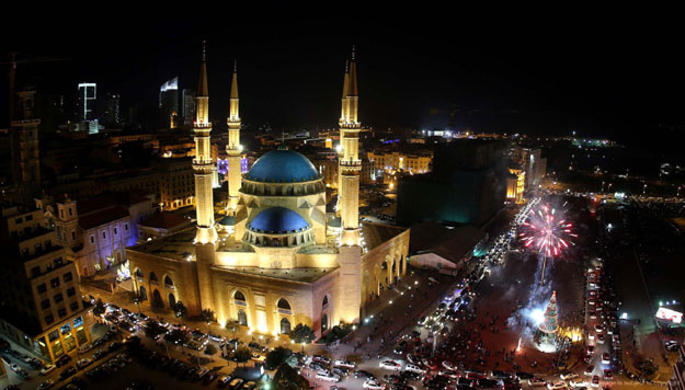 mohammed al amin mosque in down town beirut photo afp