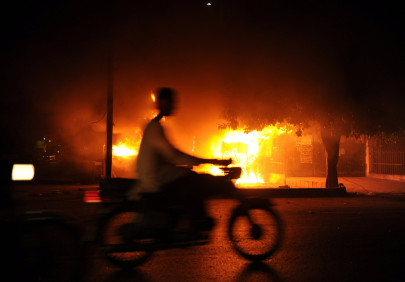 violent streak 36 shops cabins burnt in badin riots