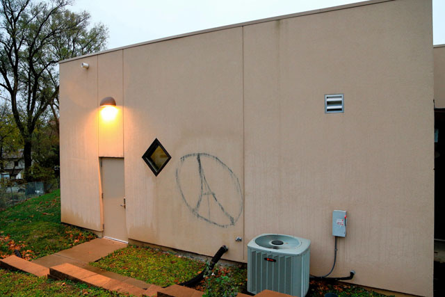 an islamic center in omaha was vandalized in november after terrorist attacks in paris photo nytimes ap