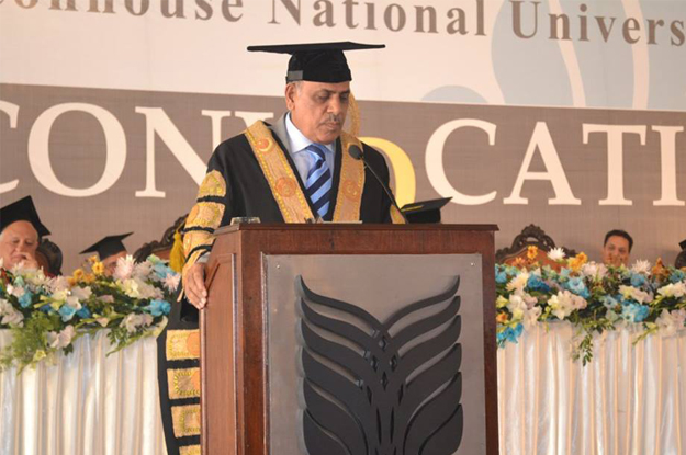 governor punjab speaking at the 10th convocation of the beaconhouse national university bnu at its tarogil campus photo fb com bnu