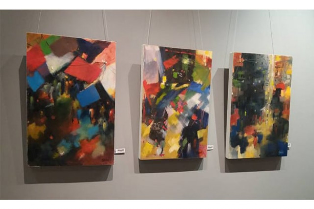 the artist s 38 paintings are on display at ejaz art gallery photo fb com ejaz art gallery the artist s 38 paintings are on display at ejaz art gallery photo fb com ejaz art gallery