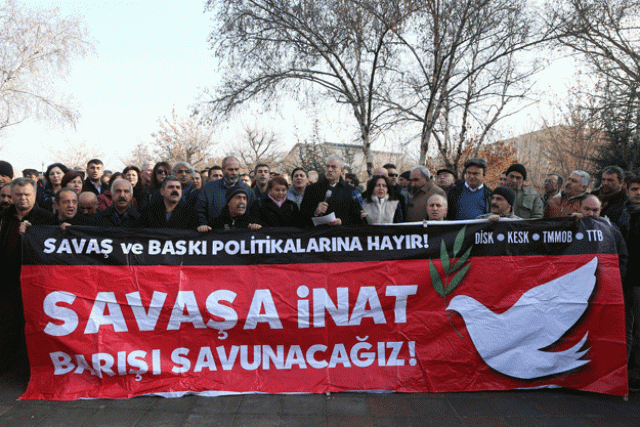 members of turkey 039 s leftist unions and politicians stage a protest outside the parliament in ankara calling for the end of military operations against kurdish militants in southeastern turkey on december 19 2015 photo afp members of turkey 039 s leftist unions and politicians stage a protest outside the parliament in ankara calling for the end of military operations against kurdish militants in southeastern turkey on december 19 2015 photo afp
