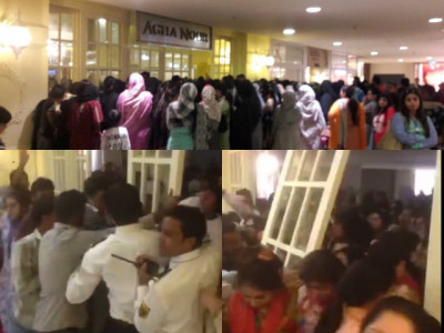 broken doors and bones women fight it out at agha noor sale in karachi