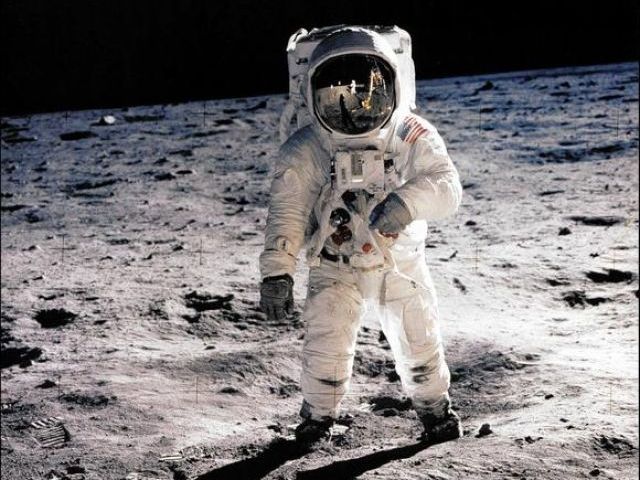this july 20 1969 file photo shows astronaut edwin e aldrin jr walking on the surface of the moon photo afp nasa