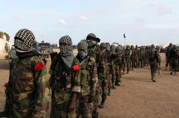 members of al shabaab parade at ala yaasir camp outside of somalia 039 s capital mogadishu september 3 2011 photo reuters