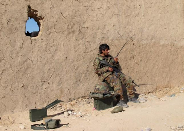 an afghan national army ana soldier speaks on a radio at an outpost in helmand province december 20 2015 photo reuters an afghan national army ana soldier speaks on a radio at an outpost in helmand province december 20 2015 photo reuters
