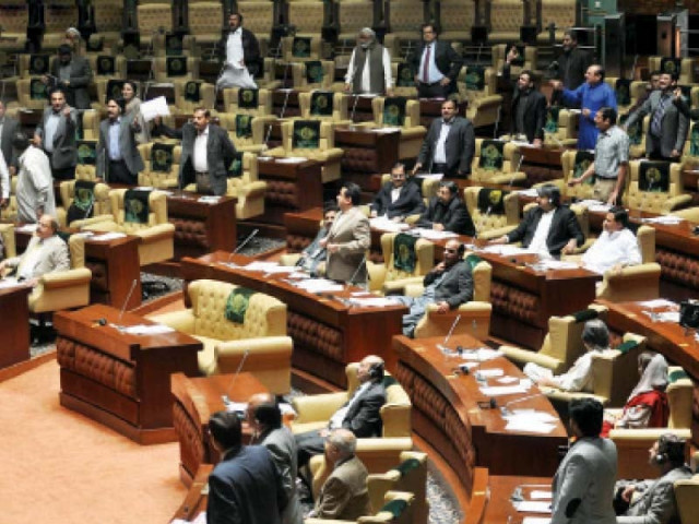 opposition members protested the deputy speaker s decision to allow nisar khuhro to move an out of turn resolution against their behaviour on tuesday photo online opposition members protested the deputy speaker s decision to allow nisar khuhro to move an out of turn resolution against their behaviour on tuesday photo online