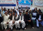 teachers protest over unpaid salaries