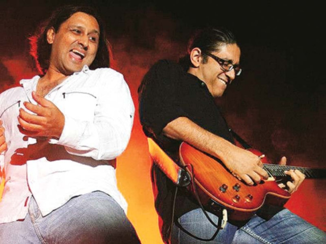 tanseer performed karavan s most popular tracks including aagay hi aagay alongside former band mate asad ahmed photo file tanseer performed karavan s most popular tracks including aagay hi aagay alongside former band mate asad ahmed photo file