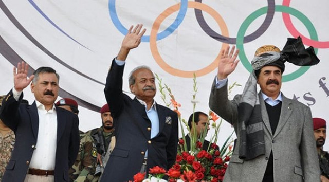 army chief general raheel sharif and kp governor mehtab abbasi wave to the crowd at the first fata youth festival on december 23 2015 photo ispr army chief general raheel sharif and kp governor mehtab abbasi wave to the crowd at the first fata youth festival on december 23 2015 photo ispr