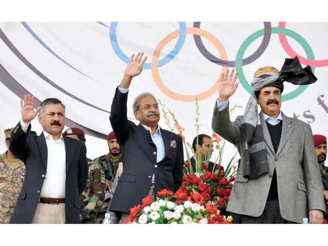 general raheel sharif k p governor mahtab ahmed khan and corps commander peshawar lt gen hidayatur rehman wave to the players during the inaugural ceremony of fata youth festival at qayyum stadium photo inp general raheel sharif k p governor mahtab ahmed khan and corps commander peshawar lt gen hidayatur rehman wave to the players during the inaugural ceremony of fata youth festival at qayyum stadium photo inp
