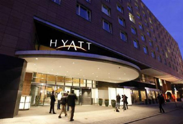 a general views shows the main entrance of the grand hyatt hotel in berlin march 6 2010 photo reuters a general views shows the main entrance of the grand hyatt hotel in berlin march 6 2010 photo reuters