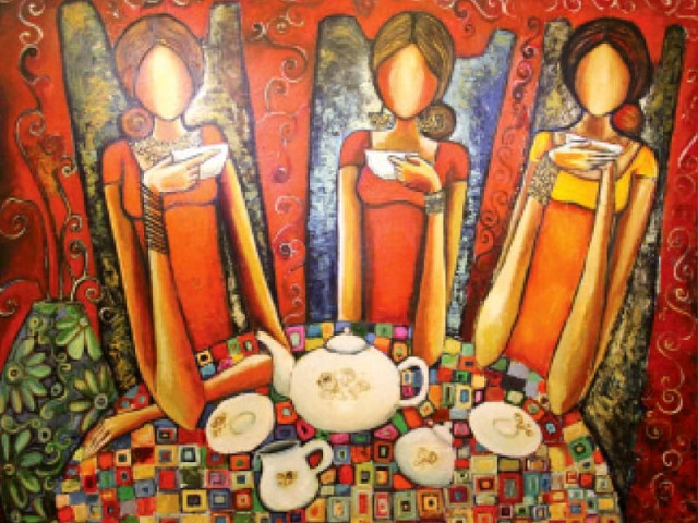 paintings exhibited by shazly khan at hamail art gallery photos ayesha mir express paintings exhibited by shazly khan at hamail art gallery photos ayesha mir express