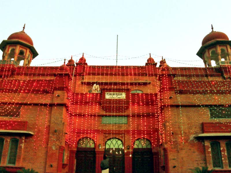 peshawar museum decorated with lights photo muhammad iqbal express