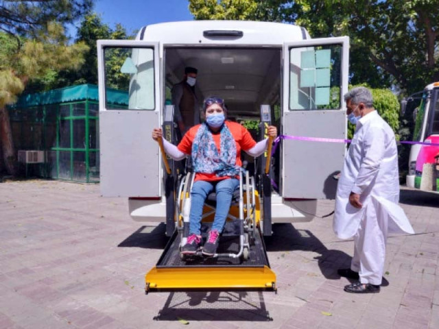 k p introduces buses for special persons k p introduces buses for special persons