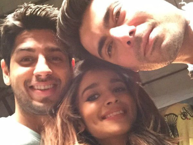 star studded selfie fawad alia sid wrap up kapoor and sons