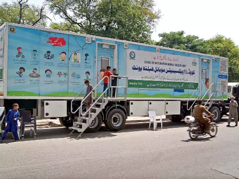 mini mobile hospital on stand by