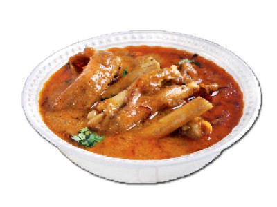 the scrumptious meal of curried bones