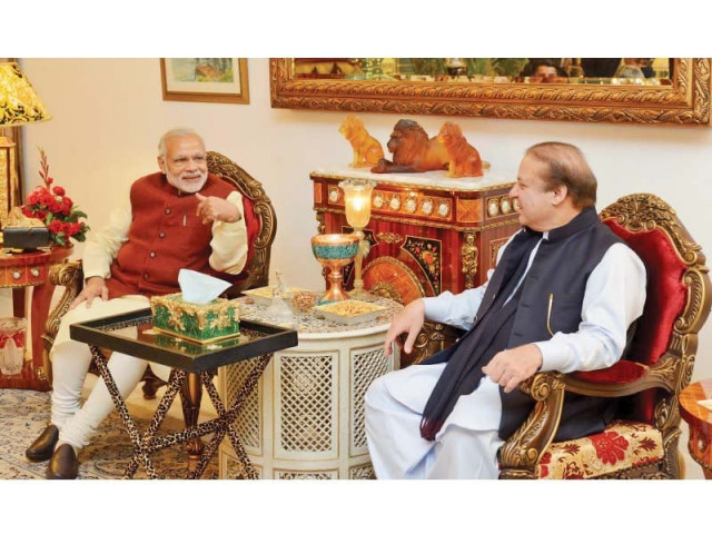 premier nawaz sharif talks with his indian counterpart narendra modi in raiwind photo reuters premier nawaz sharif talks with his indian counterpart narendra modi in raiwind photo reuters