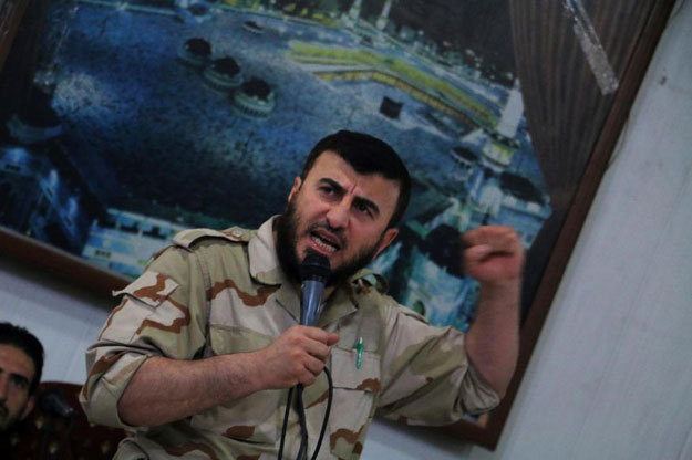 syrian opposition chief zahran alloush pictured on july 21 2015 photo afp