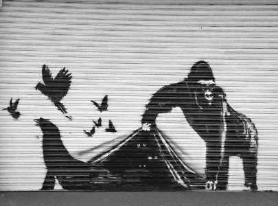 banksy s ninth mural unleashes london zoo animals