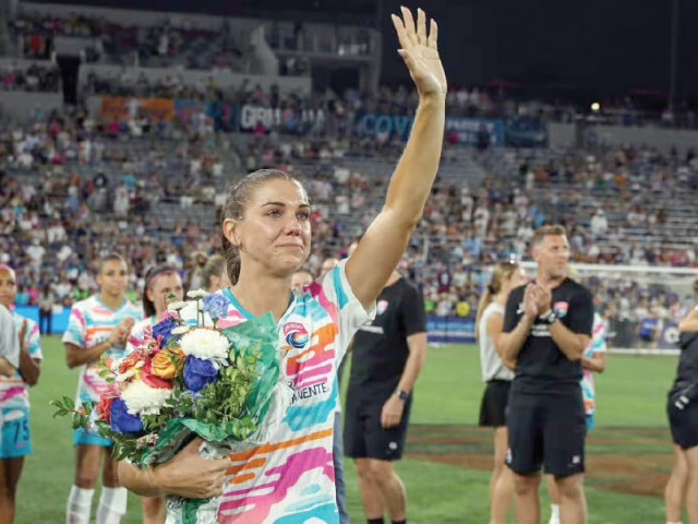 alex morgan took a penalty for san diego wave in her farewell game photo afp alex morgan took a penalty for san diego wave in her farewell game photo afp