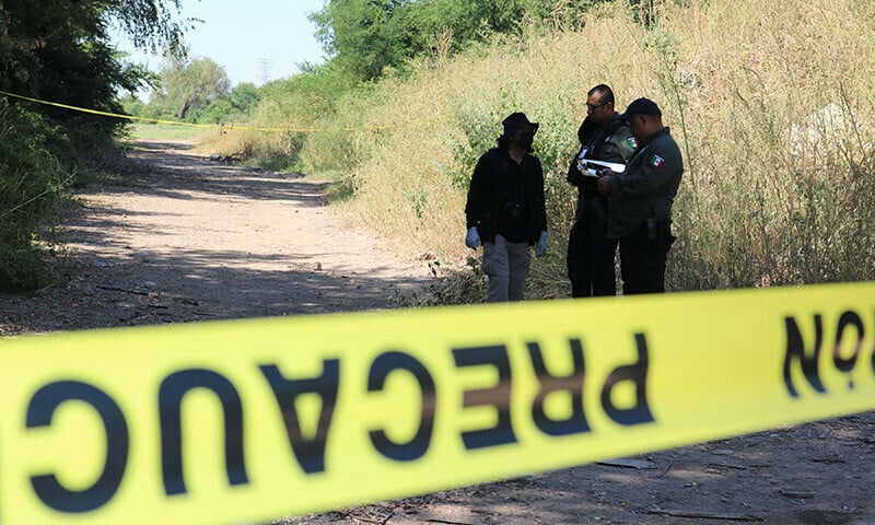 mexican security forces respond at the scene of a crime where two were killed amid a wave of violence between armed groups in culiacan mexico on october 7 2024 photo reuters