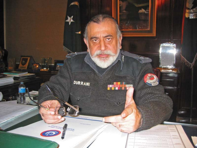 the express tribune talks to igp nasir durrani about extortion refugees and crime the express tribune talks to igp nasir durrani about extortion refugees and crime