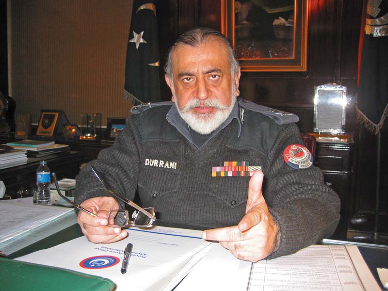 the express tribune talks to igp nasir durrani about extortion refugees and crime