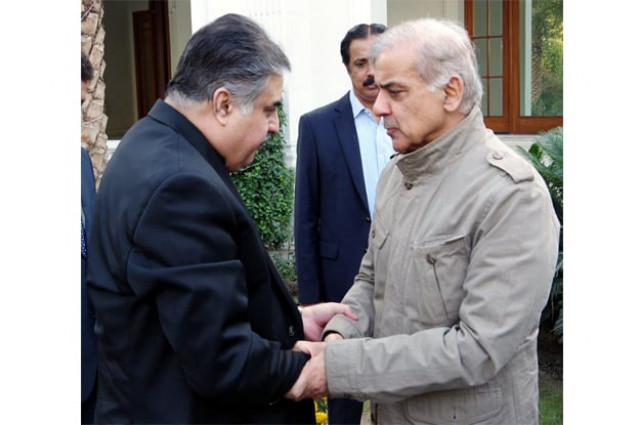 cm punjab shahbaz sharif shaking hands with cm balochistan photo inp cm punjab shahbaz sharif shaking hands with cm balochistan photo inp