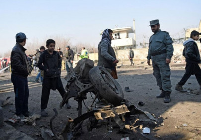 taliban car bomber targets nato convoy near kabul airport