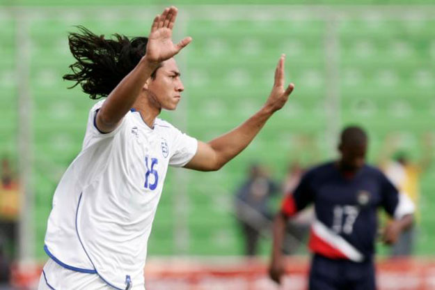 in this file photo el salvador 039 s alfredo pacheco celebrates his second goal against belize during their central american nations cup uncaf soccer match in tegucigalpa january 24 2009 photo reuters