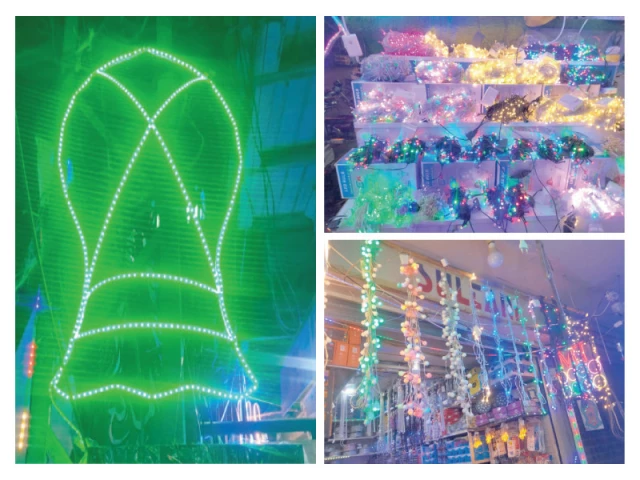 colourful decorative lights on sale at china market and electronics market college road rawalpindi ahead of eid miladun nabi celebrations photos express colourful decorative lights on sale at china market and electronics market college road rawalpindi ahead of eid miladun nabi celebrations photos express