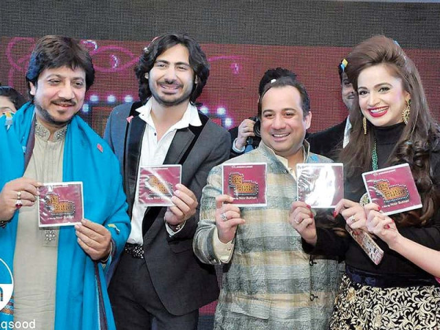 the launch was graced by the presence of ustad hamid and rahat fateh ali khan among several others photo publicity the launch was graced by the presence of ustad hamid and rahat fateh ali khan among several others photo publicity