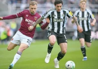 west ham united s english striker jarrod bowen l vies with newcastle united s italian midfielder sandro tonali c during the english premier league football match between newcastle united and west ham united photo afp