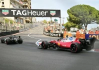 kimi antonelli l jumping away from lewis hamilton at the monaco grand prix restart photo afp