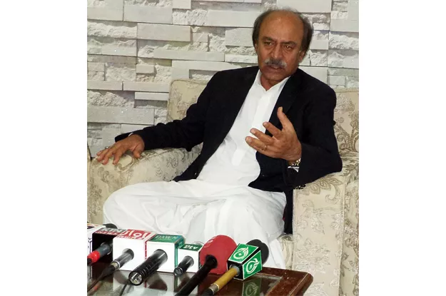 sindh minister nisar ahmed khuhro addressing a press conference photo online sindh minister nisar ahmed khuhro addressing a press conference photo online