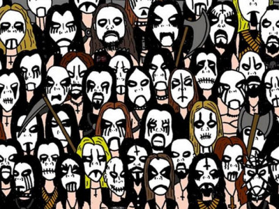 can you find the panda among these heavy metal artists can you find the panda among these heavy metal artists