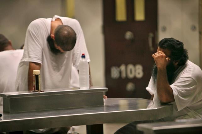 file photo of detainees seen inside the camp 6 detention facility at guantanamo bay us naval base in cuba photo reuters