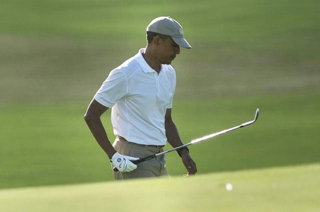 us president barack obama enjoys a round of golf at the mid pacific country club on december 28 2015 in kailua hawaii photo afp us president barack obama enjoys a round of golf at the mid pacific country club on december 28 2015 in kailua hawaii photo afp
