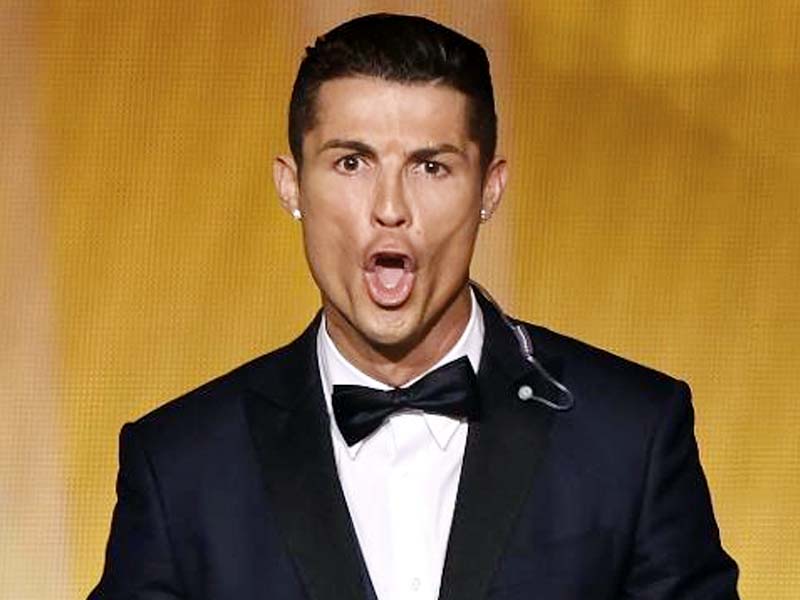 cristiano ronaldo s war cry received as much media attention as his ballon d or win photo afp