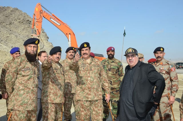 army chief general raheel sharif visits talar turbat and gwadar photo ispr