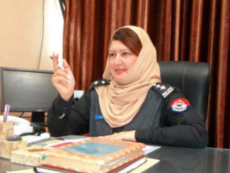 dsp rozia altaf at her office photo express