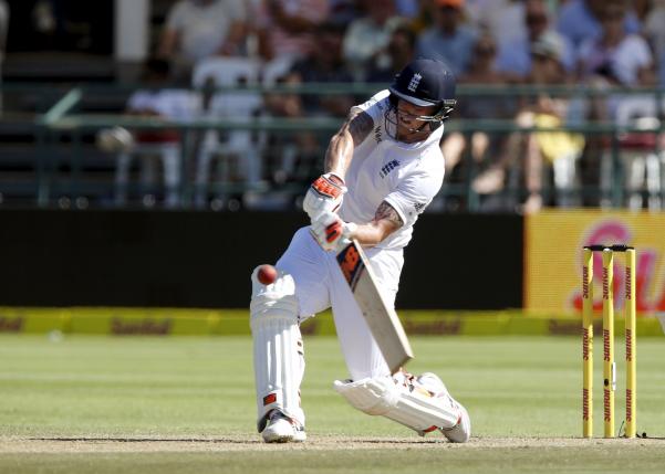 england 039 s ben stokes plays a shot during their second cricket test match against south africa in cape town south africa january 2 2016 photo reuters