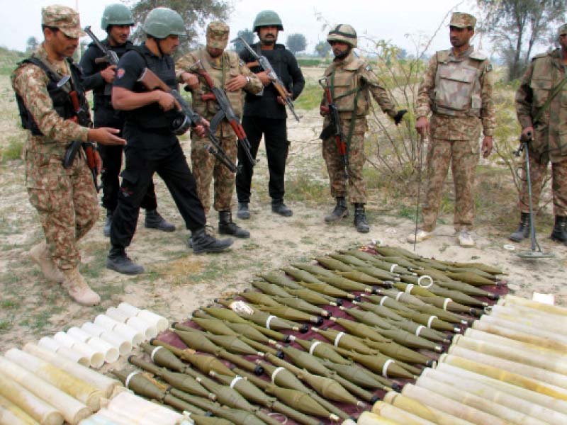 nine sacks filled with live rockets found in lakki marwat photo express