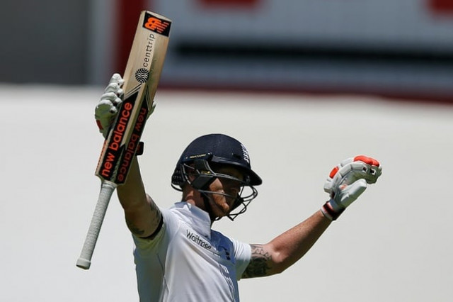 england batsman ben stokes celebrates a double century during day two of the second test against south africa in cape town on january 3 2016 photo afp england batsman ben stokes celebrates a double century during day two of the second test against south africa in cape town on january 3 2016 photo afp