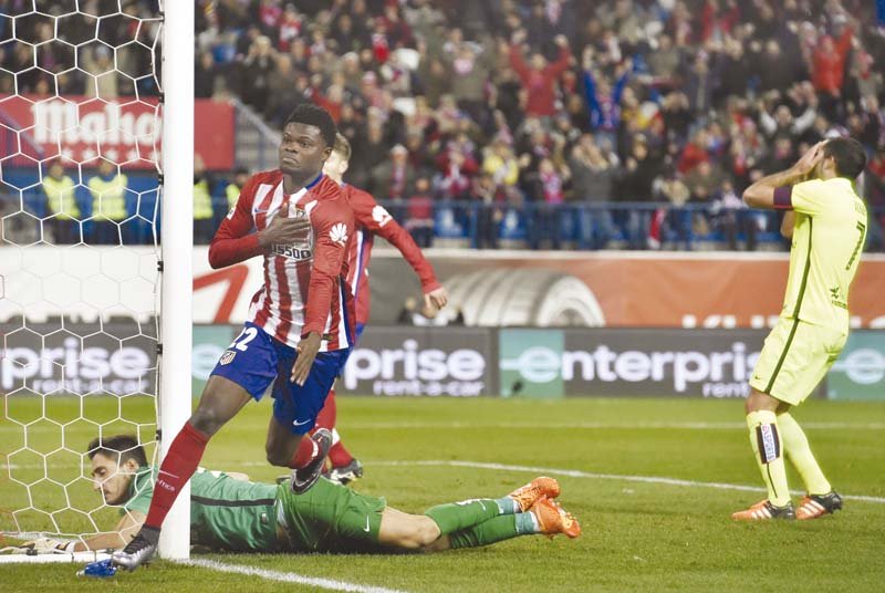 atletico s struggle for goals continued but they were bailed out by an error from levante keeper diego marino 10 minutes from time photo afp